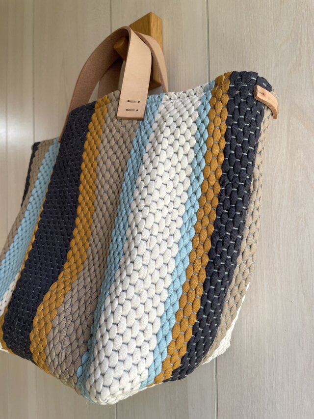 裂き織りbag | iichi 日々の暮らしを心地よくするハンドメイドや