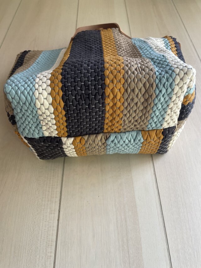 裂織11 幅広 裂き織りbag | iichi 日々の暮らしを心地よくするハンドメイドや
