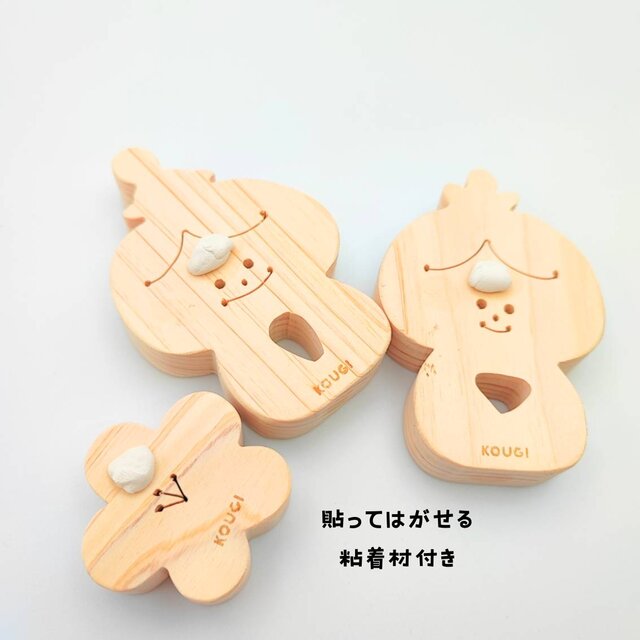 ひな祭り】ヒノキのお雛様オブジェ♡スマイル・桃の節句 | iichi 日々