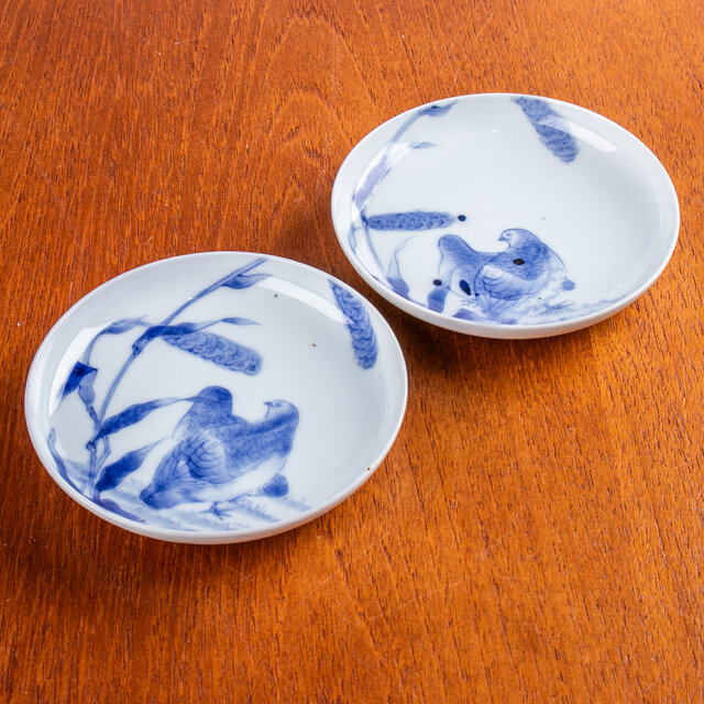 A894-2/染付銘々皿/小皿/向付/飾皿/豆皿/20客/ A894-2/染付銘々皿/小皿/向付/飾皿/豆皿/20客/