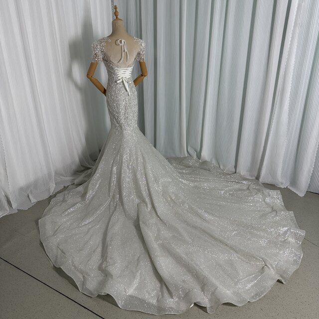マーメイドドレス　ウエディングドレス　韓国　インポートドレス　結婚式　ドレス 韓国風豪華ドレス:キラキラマーメイドドレス | Miharu shop美晴