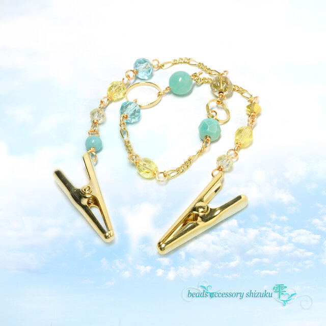 ハットクリップ＊アマゾナイト