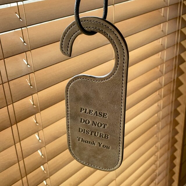 《刻印メッセージ付き》レザードアプレート（オリーブ／ターコイズ）