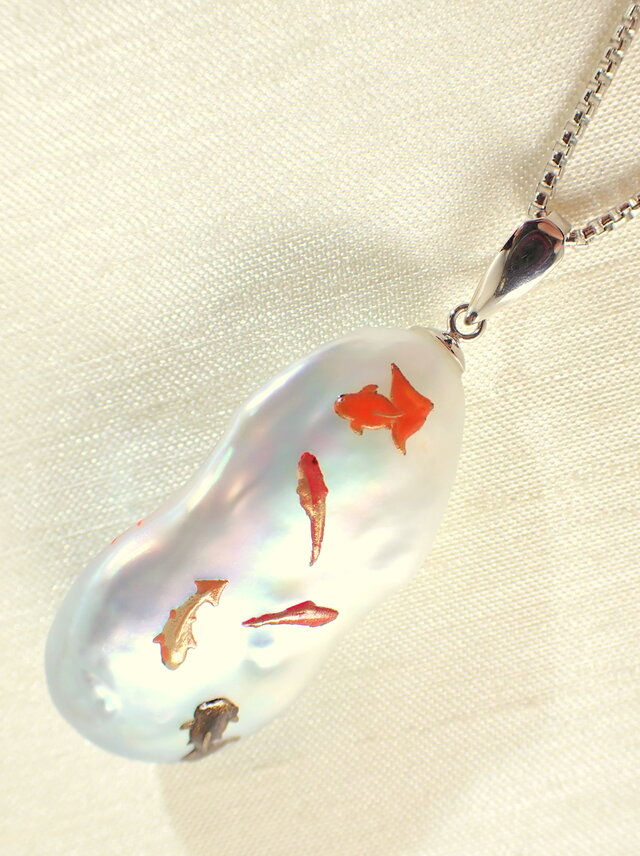 蒔絵ペンダント ”涼園”