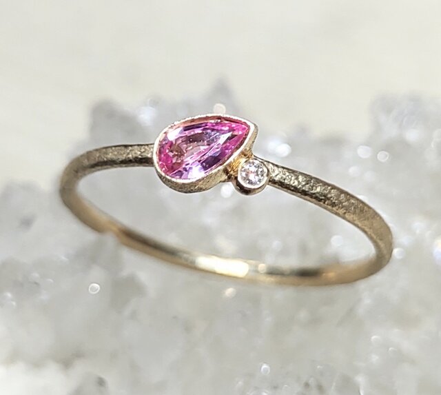 pink sapphire＊K10 ring | iichi 日々の暮らしを心地よくする