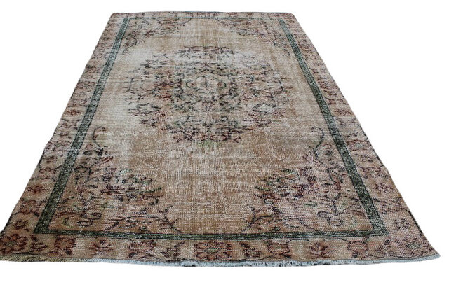 特大 超大判 カーキベージュ 271×168 トルコヴィンテージラグ | iichi