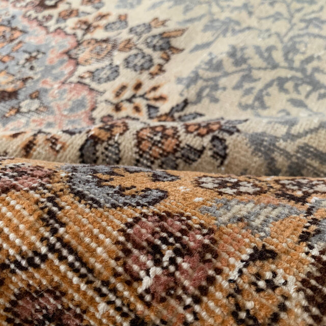 特大超大判 274×160 マンダリンオレンジ トルコヴィンテージラグ