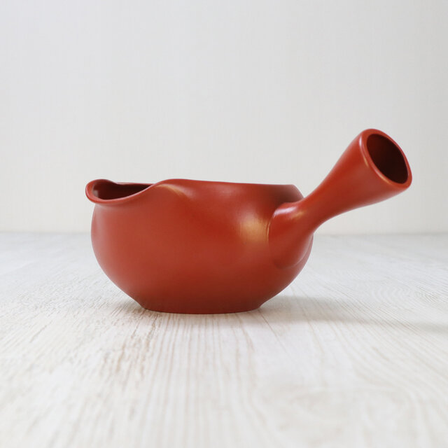 抹茶急須 竹春作（朱泥）【常滑焼】 | iichi 日々の暮らしを心地よく