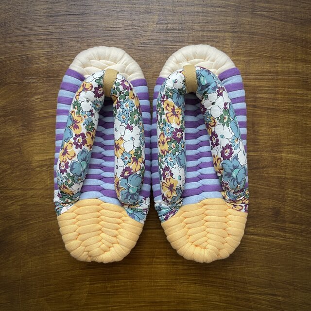 【S】ぽってり鼻緒の布ぞうり（極太鼻緒）S005