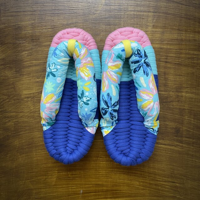 【S】ぽってり鼻緒の布ぞうり（極太鼻緒）S007