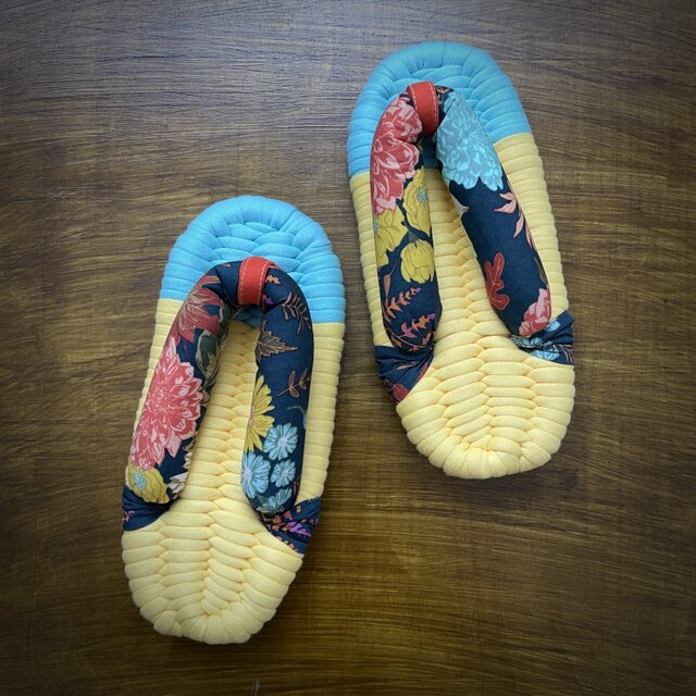 S】ぽってり鼻緒の布ぞうり（極太鼻緒）S006 | iichi 日々の暮らしを