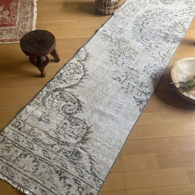 89×127 ナチュラルブラウン アンティークカラー トルコ