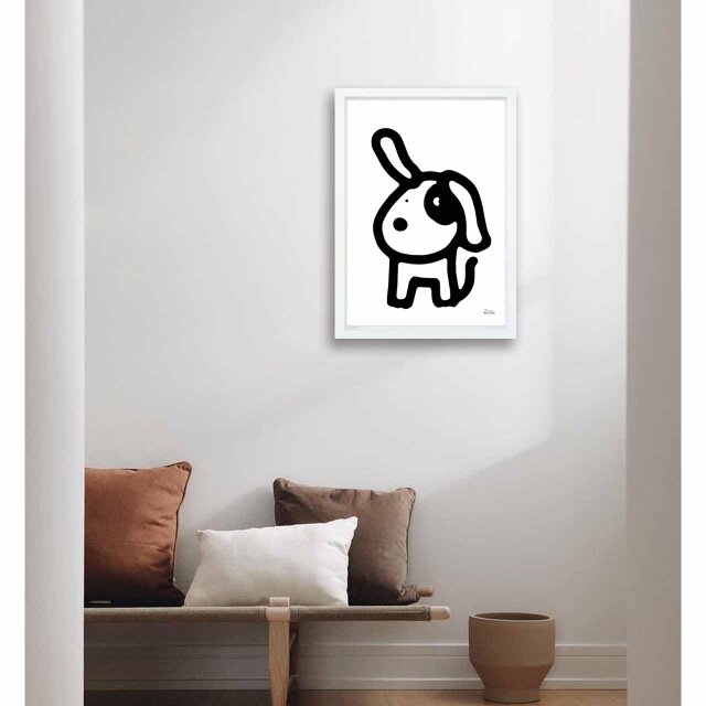 シンボルドッグ 犬 送料無料 イラスト A4〜A0 ポスター アートポスター