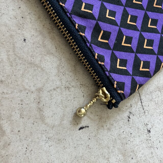 北欧柄の横長ポーチ（p-ras－008) | iichi 日々の暮らしを心地よくする