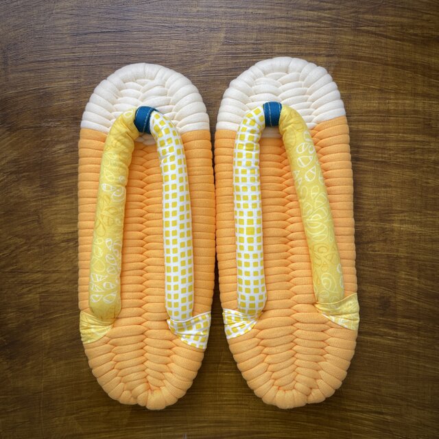 【LL】ぽってり鼻緒の布ぞうり　LL001