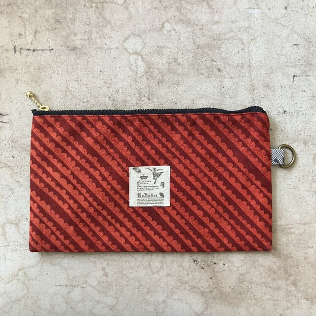 北欧柄のフラットポーチ（p-ras－009）