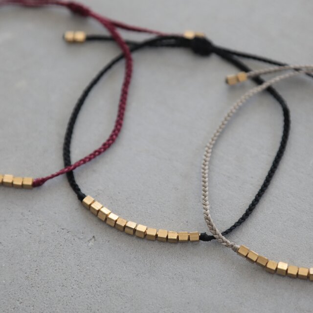 brass bracelet / cube