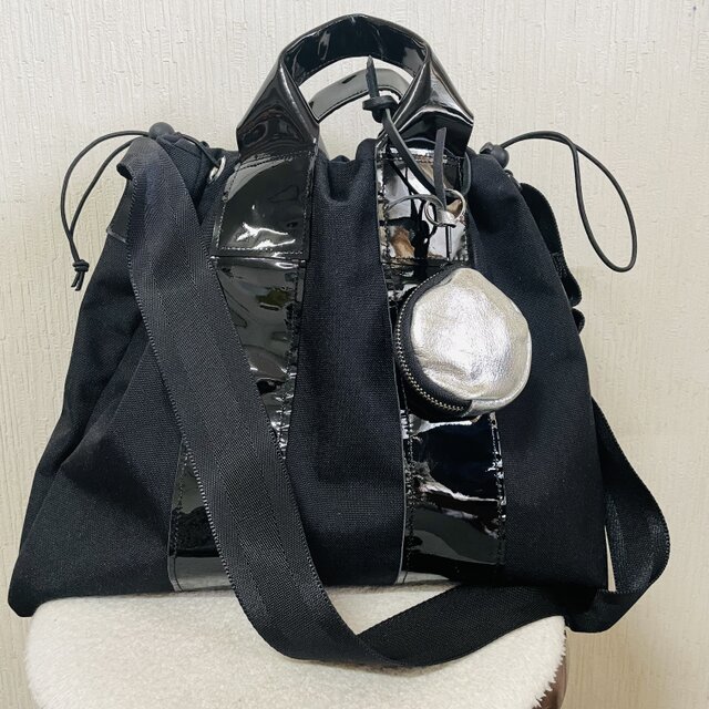 コーデュラの巾着型2wayトートバック