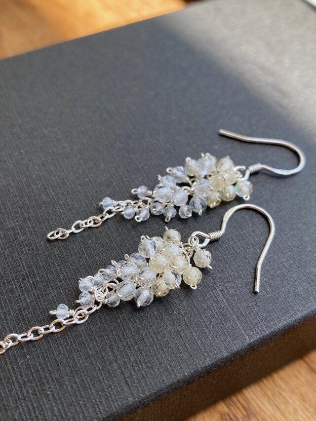 ansel◇アイオライト×ミスティックトパーズ ピアス✧14kgf - ピアス