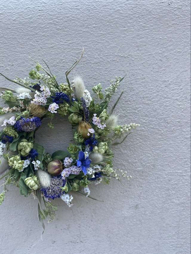 夏色　爽やかなお色のリース