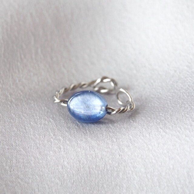 Twist Cuff（カイヤナイト）-oval-