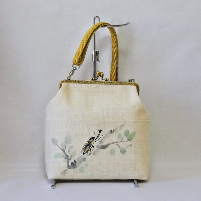 帯リメイク がま口ショルダーバッグ | iichi 日々の暮らしを心地よく