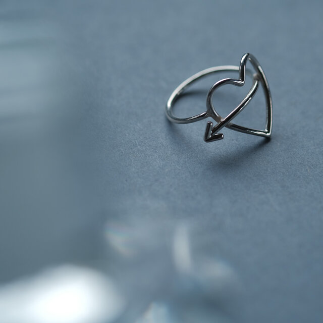 ハート ワイヤー リング シルバー925 | iichi 日々の暮らしを