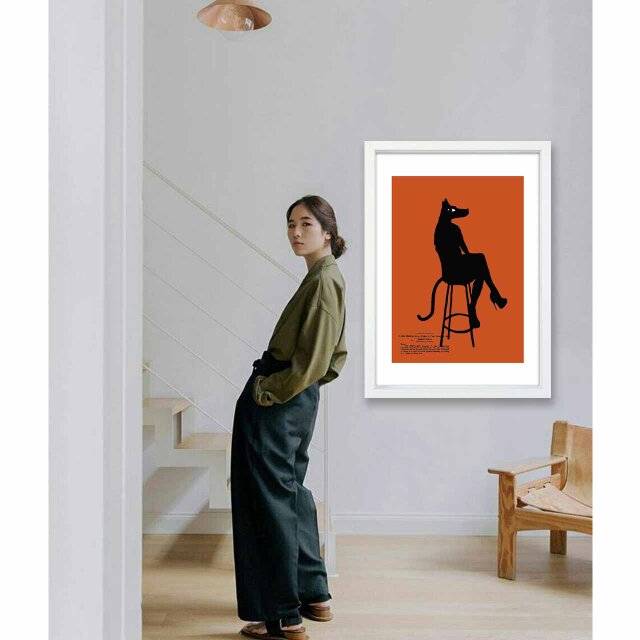 Dog 犬 送料無料 イラスト A4〜A0 ポスター アートポスター アートsei