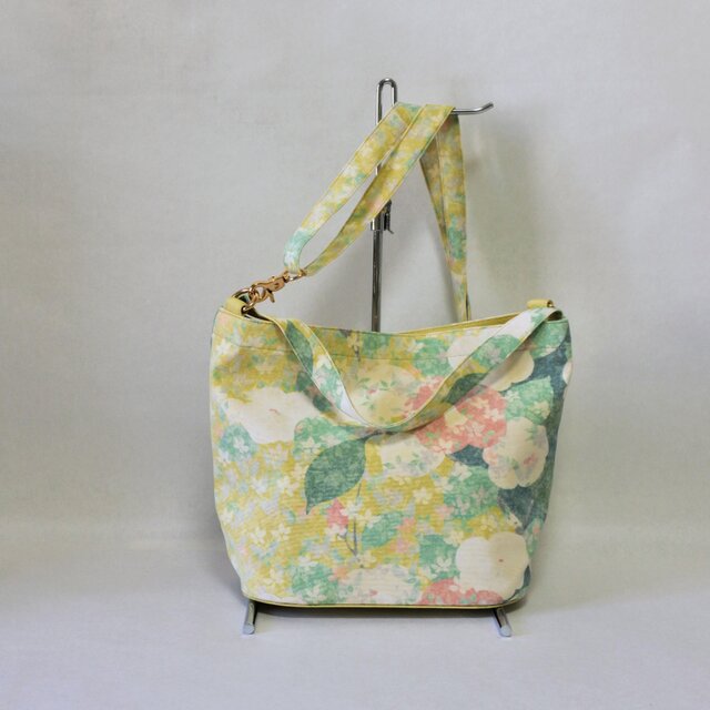 帯で作ったバケツ型ショルダーバッグ | iichi 日々の暮らしを心地よく