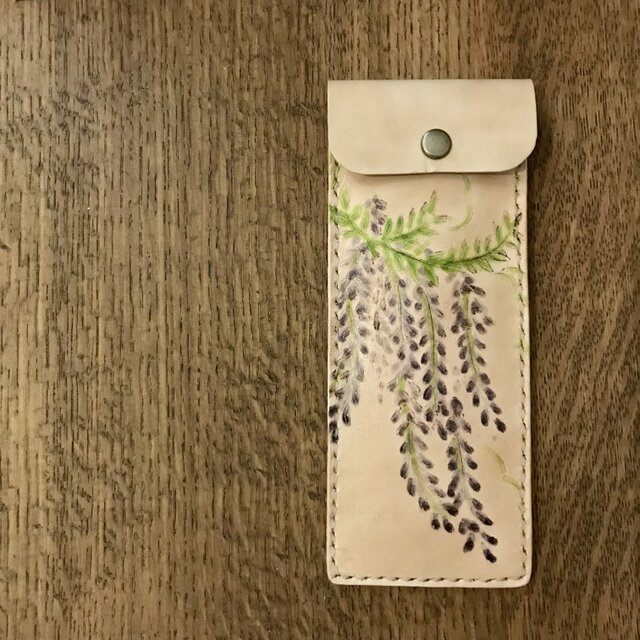 本革 花 藤 ペンケース | iichi 日々の暮らしを心地よくする