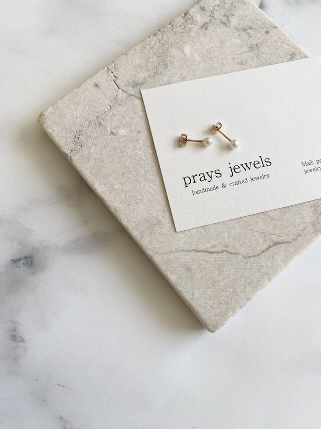 14kgf 極小2.8～3ｍｍアップベビーパールアコヤバロック粒スタッドピアス