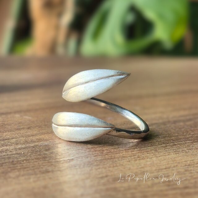 ボタニカル 葉っぱ シルバーリング