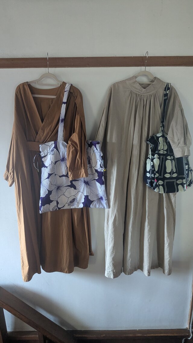SALE【送料無料】浴衣リメイクの巾着バッグ | iichi 日々の暮らしを