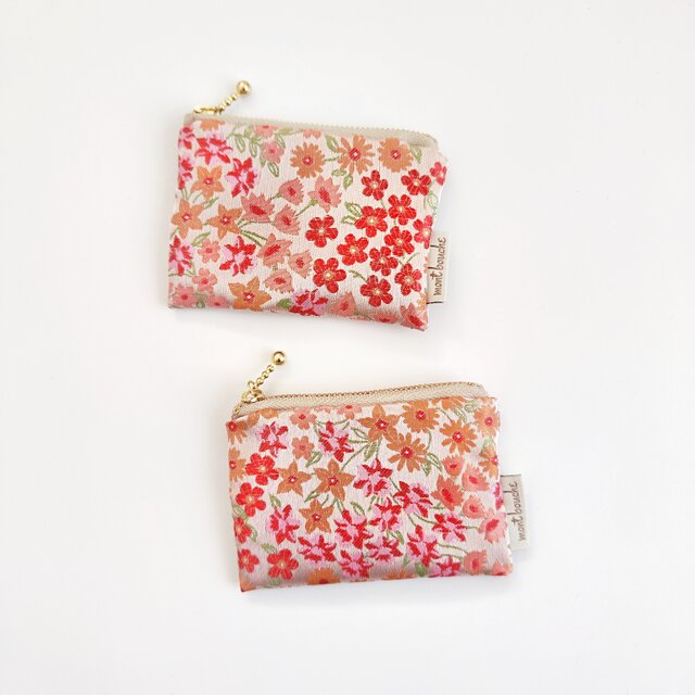 mont bouche  フランス生地・南仏花柄ポーチ（S）