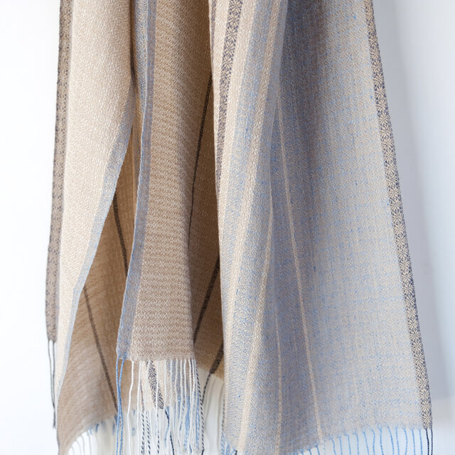 手織りリネンストール【莉花＊02】