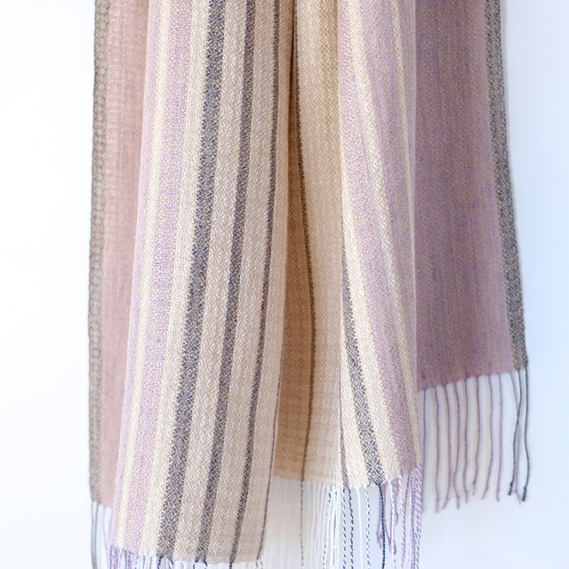 手織りリネンストール【莉花＊03】