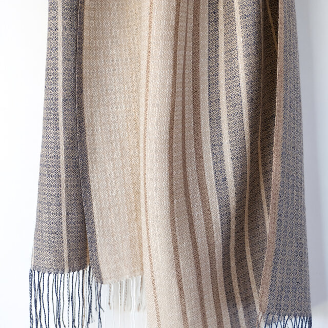 手織りリネンストール【莉花＊04】