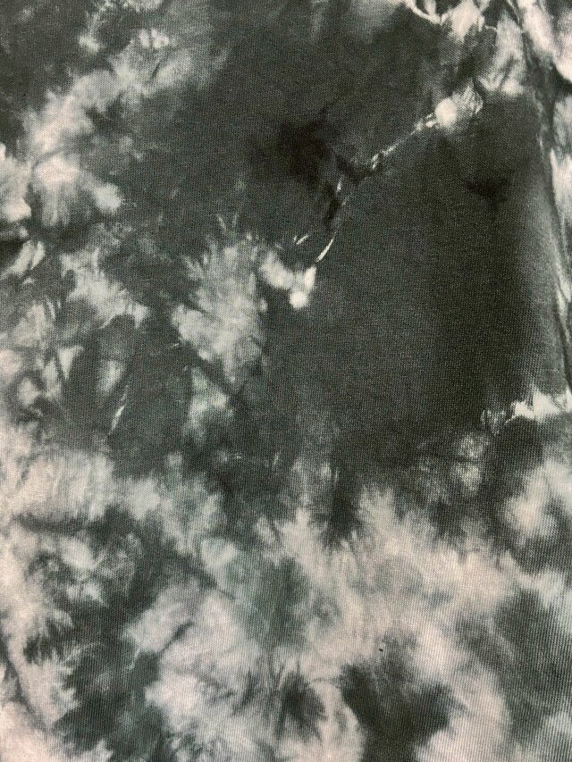 タイダイ 長袖Tシャツ XXLサイズ ブラック ムラ染め HIPPIES DYE HD24
