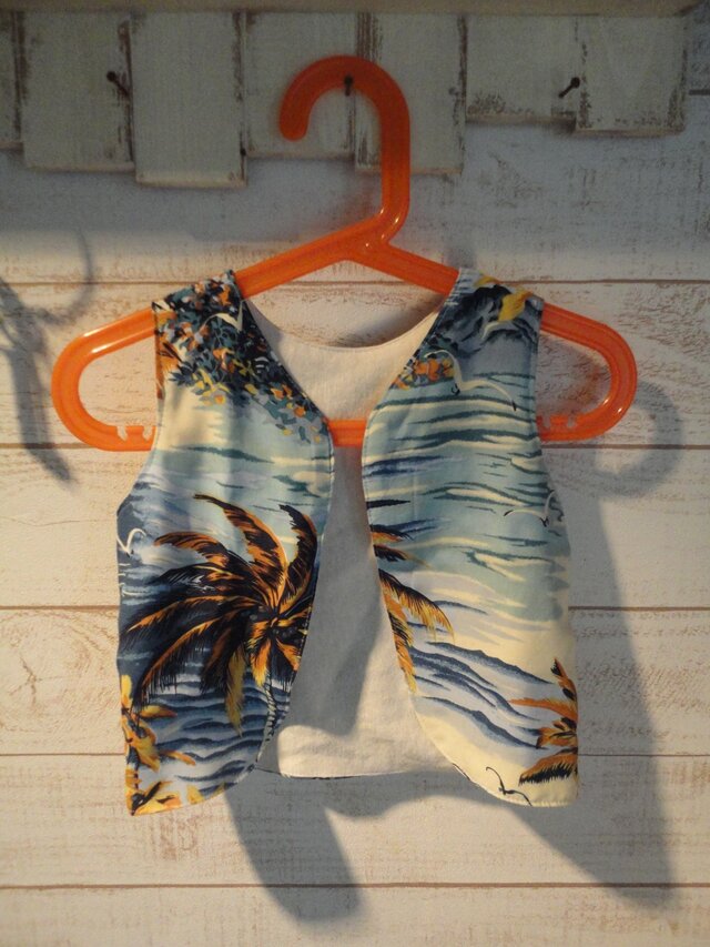 ベスト☆ハワイアン柄