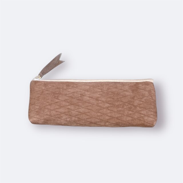 レザーキルティングペンケース