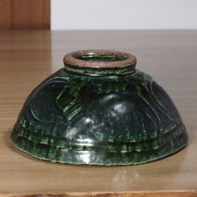 陶器 【織部・灰釉 どんぶり】d6 | iichi 日々の暮らしを心地よくする