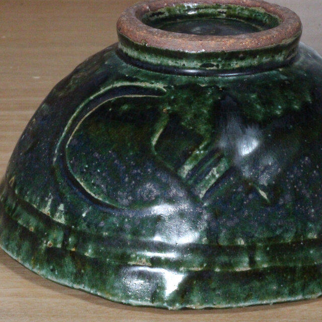 陶器 【織部・灰釉 どんぶり】d6 | iichi 日々の暮らしを心地よくする