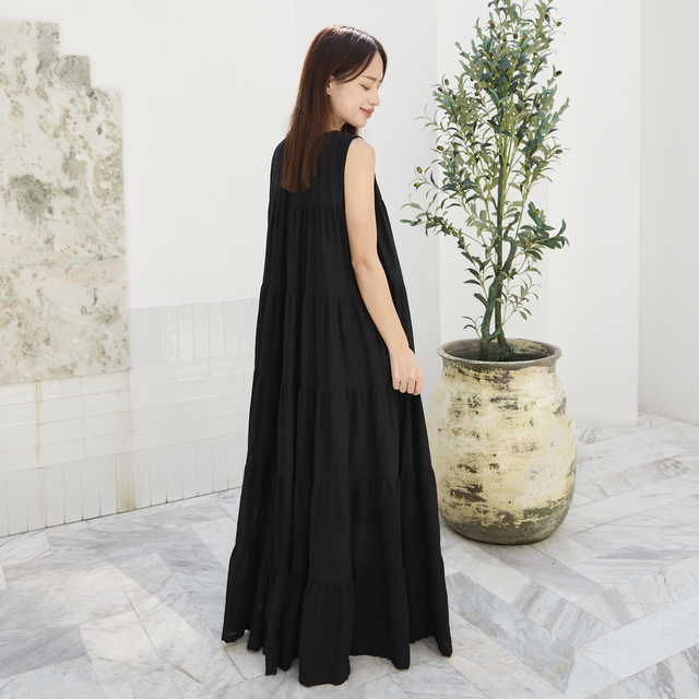 バックメッシュティアードワンピース neuf cent neuf】バック メッシュ ティアードワンピース | NEW