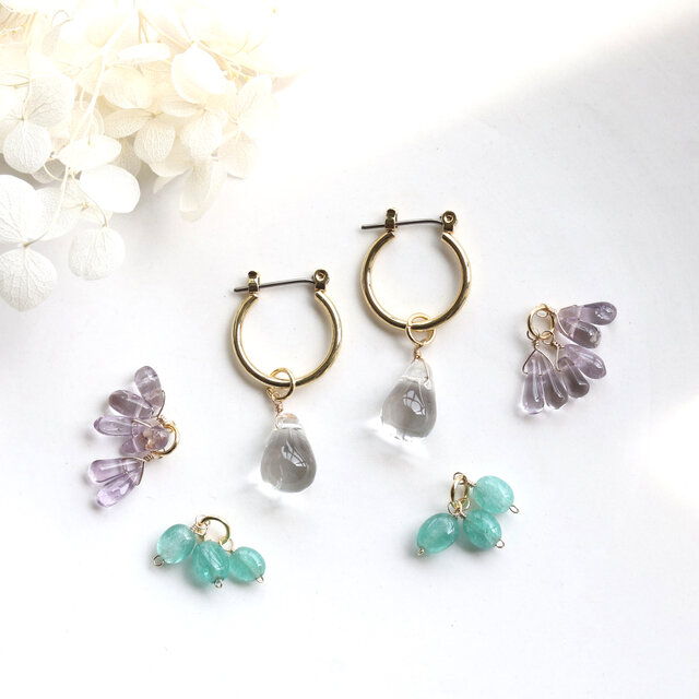 Tiffany 水晶フープイヤリング希少 Sixteen Stone by Tiffany ナロー ピアス ダイヤ プラチナ
