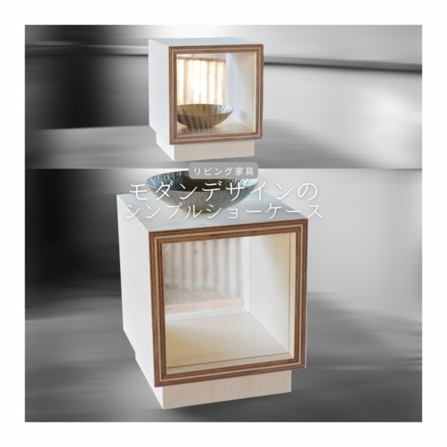 受注生産 職人手作り ショーケース 人形ケース コレクションケース リビング インテリア モダン 木工 木製家具 LR2018