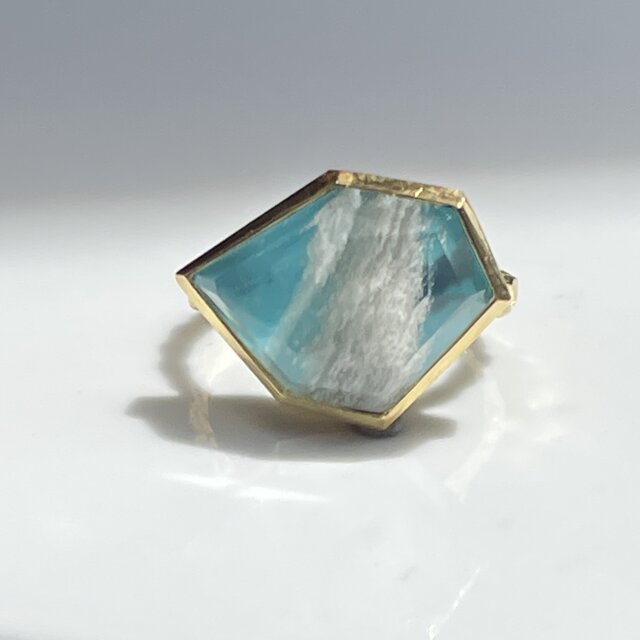 ship wave 波しぶきのダブレット石 ガーデンクォーツ × ターコイズ