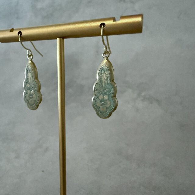 広島 épice展示予定】【194】VICTORIAN BLOOM – グリーンエナメルの花