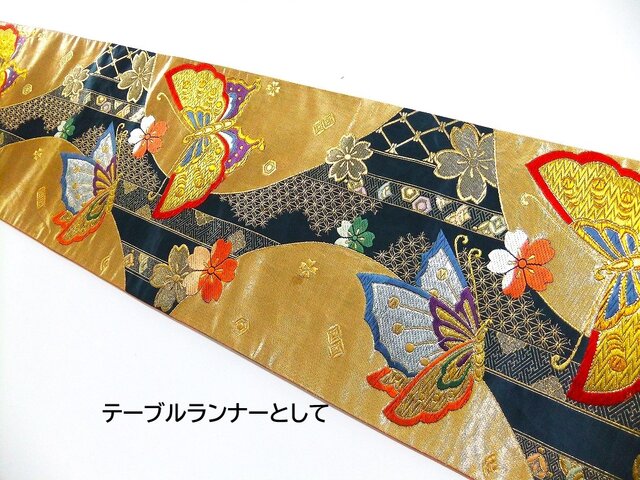 テーブルランナー「吉祥古典」帯リメイク - メルカリ