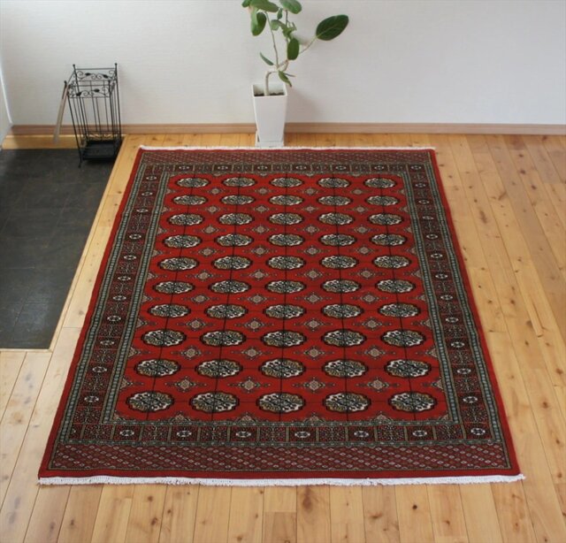 【美品】パキスタン製/絨毯/155x95 美品】パキスタン製/絨毯/155x95 美品】パキスタン製/絨毯/155x95