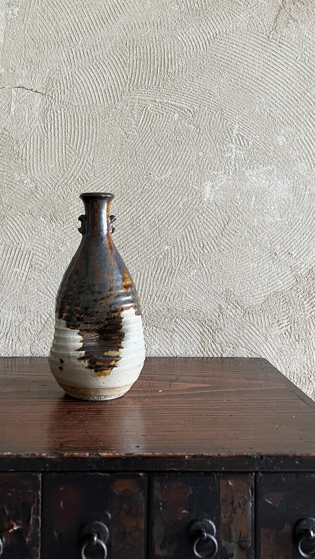 赤膚焼き（奈良県） 花入れ在銘有り yk278 | iichi 日々の暮らしを